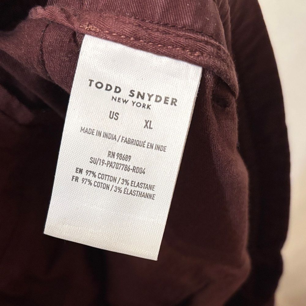 Todd Snyder Drawstring Chino Pants XL - Picture 3 of 7